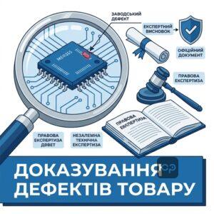 Як довести виникнення недоліків товару до його покупки через експертизу