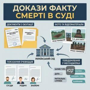 Докази для встановлення факту смерті на окупованій території в українському суді