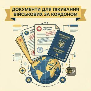 Перелік документів для направлення військовослужбовців на лікування за кордон