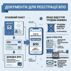 Перелік документів для отримання статусу безробітного переселенцям при відсутності трудової книжки.