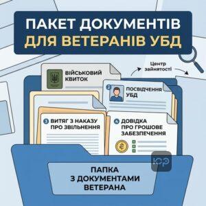 Перелік документів ветерана для центру зайнятості та виплати допомоги по безробіттю