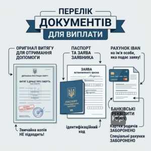 Документи для допомоги на поховання: витяг з ДРАЦС, заява, паспорт