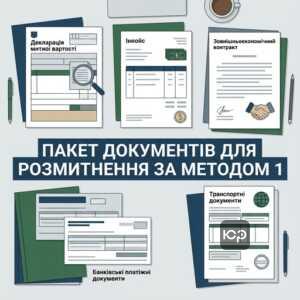 Перелік документів для підтвердження митної вартості за ціною договору згідно з МКУ