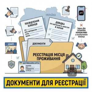 Документи для реєстрації місця проживання біженців в Україні