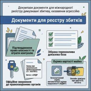 Документи для заяви до міжнародного реєстру збитків а3.6