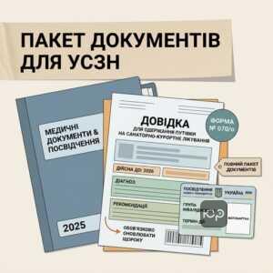 Документи для санаторно-курортного лікування осіб з інвалідністю 2025 УСЗН