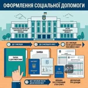 Документи для оформлення тимчасової соціальної допомоги замість пенсії в Україні