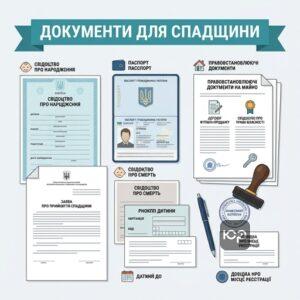 оформлення спадщини на дитину необхідні документи нотаріусу