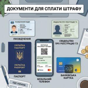 Необхідні документи та реквізити для оплати штрафів ПДР в Україні