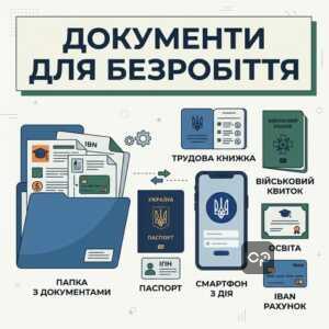 Перелік документів для реєстрації в центрі зайнятості та подання заяви онлайн