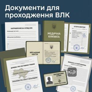 Документи для звільнення з військової служби за станом здоров'я та проходження ВЛК
