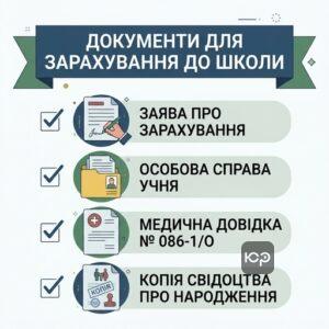 Перелік документів та заява про переведення до іншого закладу освіти