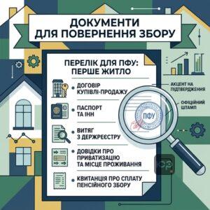 Полный перечень документов для возврата сбора ПФУ при покупке первого жилья