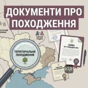 Реєстрація громадянства України за територіальним походженням