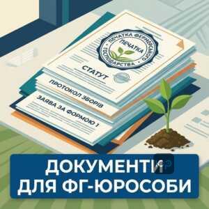 Документи для реєстрації фермерського господарства юридичної особи 2026