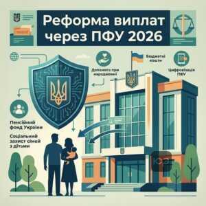 Допомога при народженні дитини 2026 через Пенсійний фонд України ПФУ реформа соціальних виплат