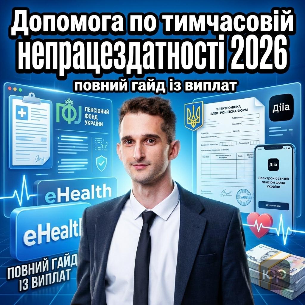 Допомога по тимчасовій непрацездатності 2026: повний гайд із виплат