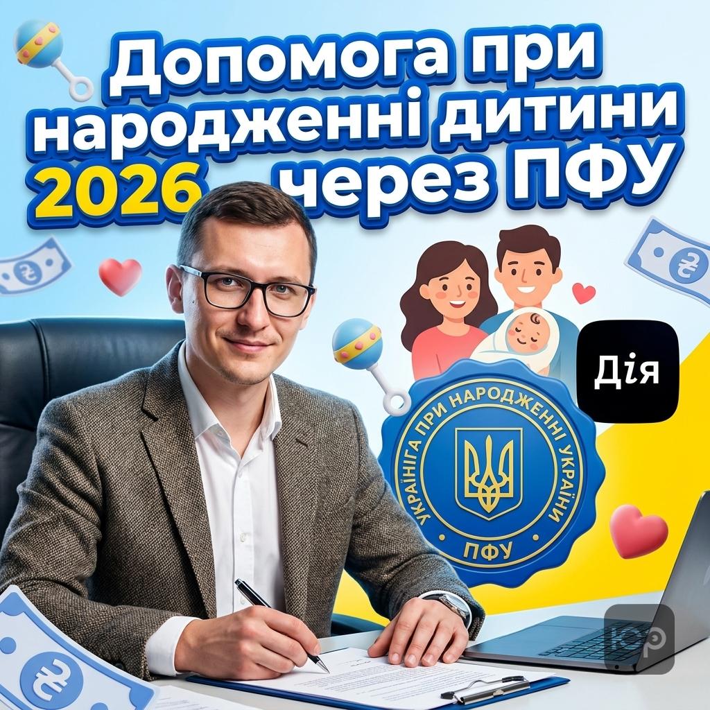 Допомога при народженні дитини 2026: умови, суми та роль ПФУ