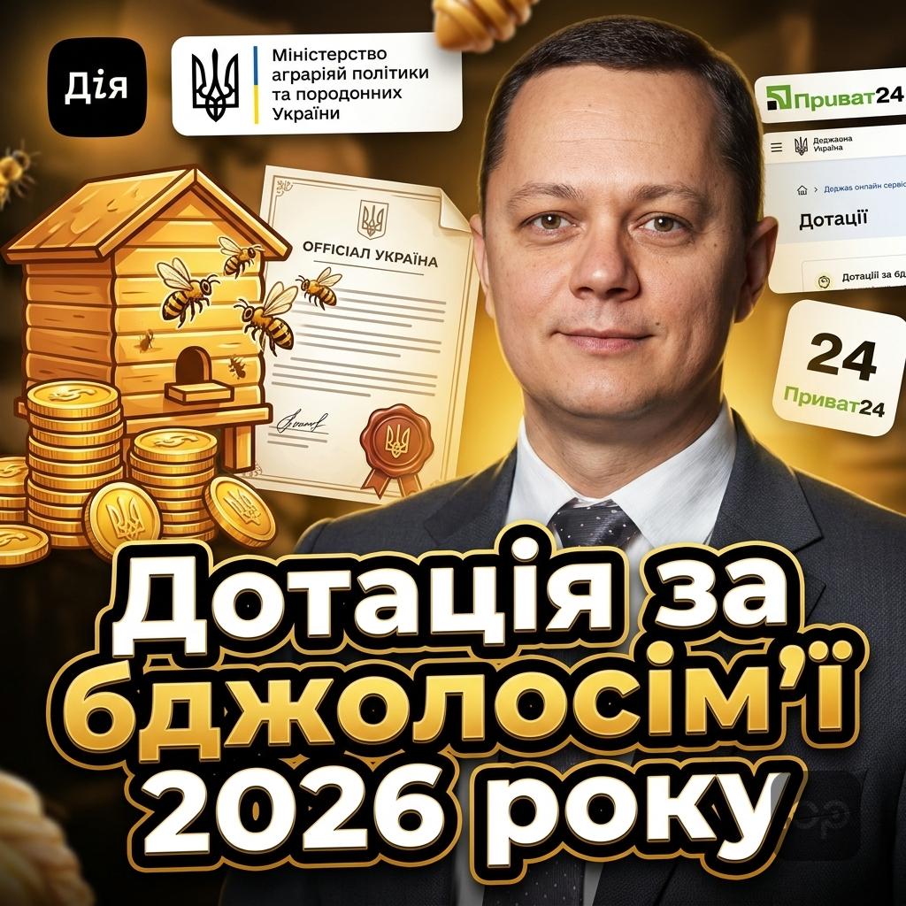 Державна дотація за бджолосім’ї 2026: як отримати виплати