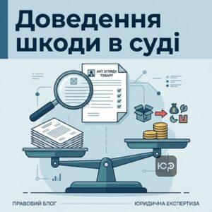 Докази та експертиза для відшкодування шкоди завданої недоліками товарів у судовому порядку