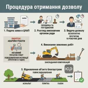 дозвіл на земляні роботи та порушення правил благоустрою стаття 152 КУпАП