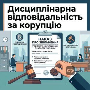Дисциплінарна відповідальність за корупцію для державних службовців