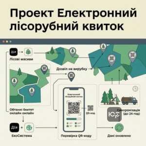 Електронний лісорубний квиток постанова КМУ 625 проект Е-Ліс 2027