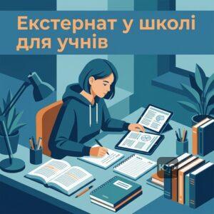 Самостійне навчання учня на екстернаті в школі