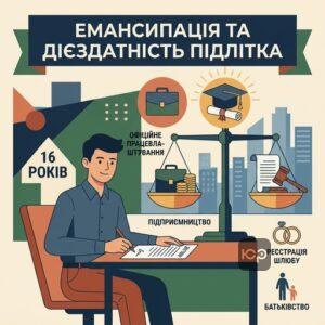 Набуття повної процесуальної дієздатності до 18 років та захист прав малолітніх у суді
