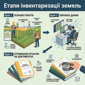 етапи порядку проведення інвентаризації земель та підготовка документації