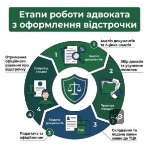Етапи юридичного супроводу оформлення відстрочки від призову військовим адвокатом у Києві