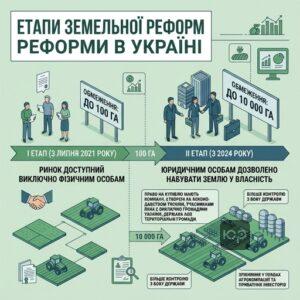 Етапи відкриття ринку сільськогосподарської землі в Україні для фізичних та юридичних осіб