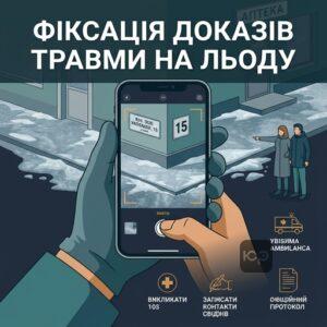 Як зафіксувати отримання травми на льоду для суду