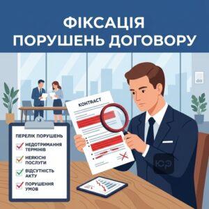 Фіксація порушення умов договору про надання послуг замовником
