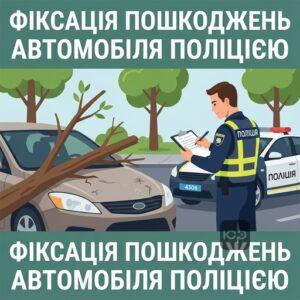 Як зафіксувати пошкодження автомобіля після падіння дерева та скласти протокол поліції