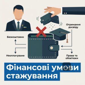Фінансові аспекти та умови стажування в Мін'юсті