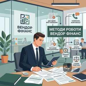 ФК Вендор фінанс суд та методи роботи з боржниками МФО