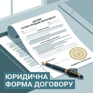 Зразок оформленого договору купівлі-продажу нерухомості