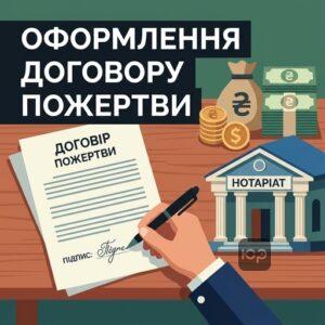 Вимоги до письмової та нотаріальної форми договору пожертви нерухомості та грошей