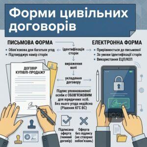 Вимоги до письмової та електронної форми договору в Україні