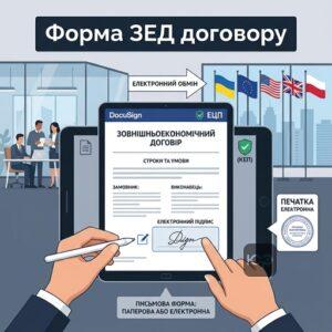Електронне підписання ЗЕД контракту за допомогою ЕЦП та DocuSign