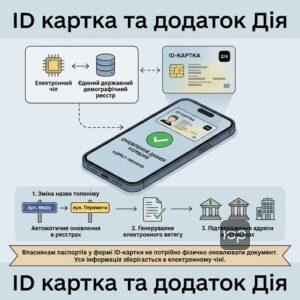 Оновлення даних для власників ID карток при перейменуванні вулиці