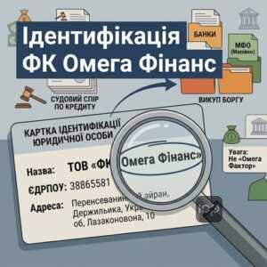 Ідентифікація компанії ФК Омега Фінанс у судовому спорі по кредиту