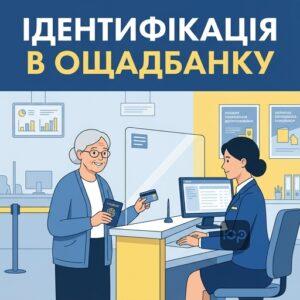 Процедура фізичної ідентифікації пенсіонерів ВПО в Ощадбанку для відновлення пенсії.