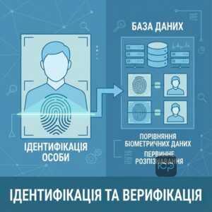 Різниця між ідентифікацією та верифікацією під час встановлення особи в Україні.
