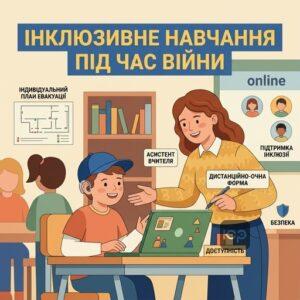 Організація інклюзивного навчання під час воєнного стану в Україні