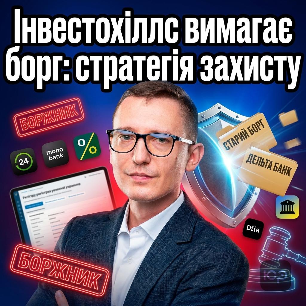 Компанія Інвестохіллс вимагає старий борг: що робити та як захиститися