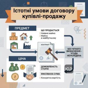 Предмет та ціна як головні умови договору купівлі-продажу