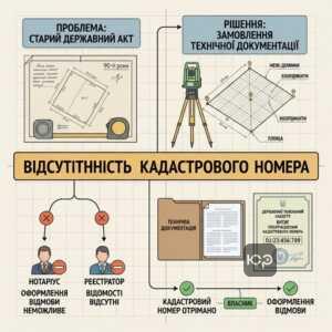 Процедура отримання кадастрового номера для добровільної відмови від земельної ділянки.