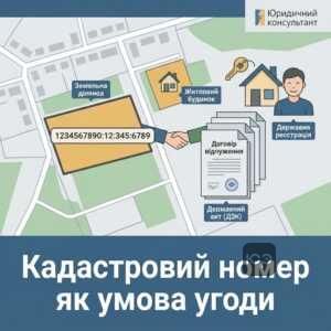 Перевірка кадастрового номера при переході права на земельну ділянку при купівлі будинку